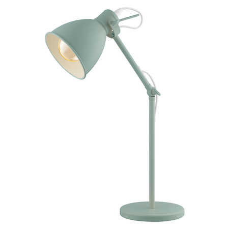 EGLO One Light Desk Lamp With Pastel Light Green Finish 49097A